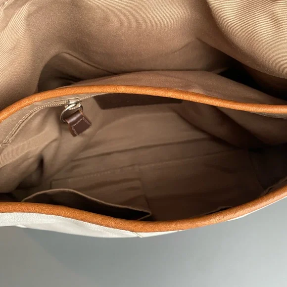 COACH, Soho Hampton buckle bag, cream & brown leather - Picture 5 of 8